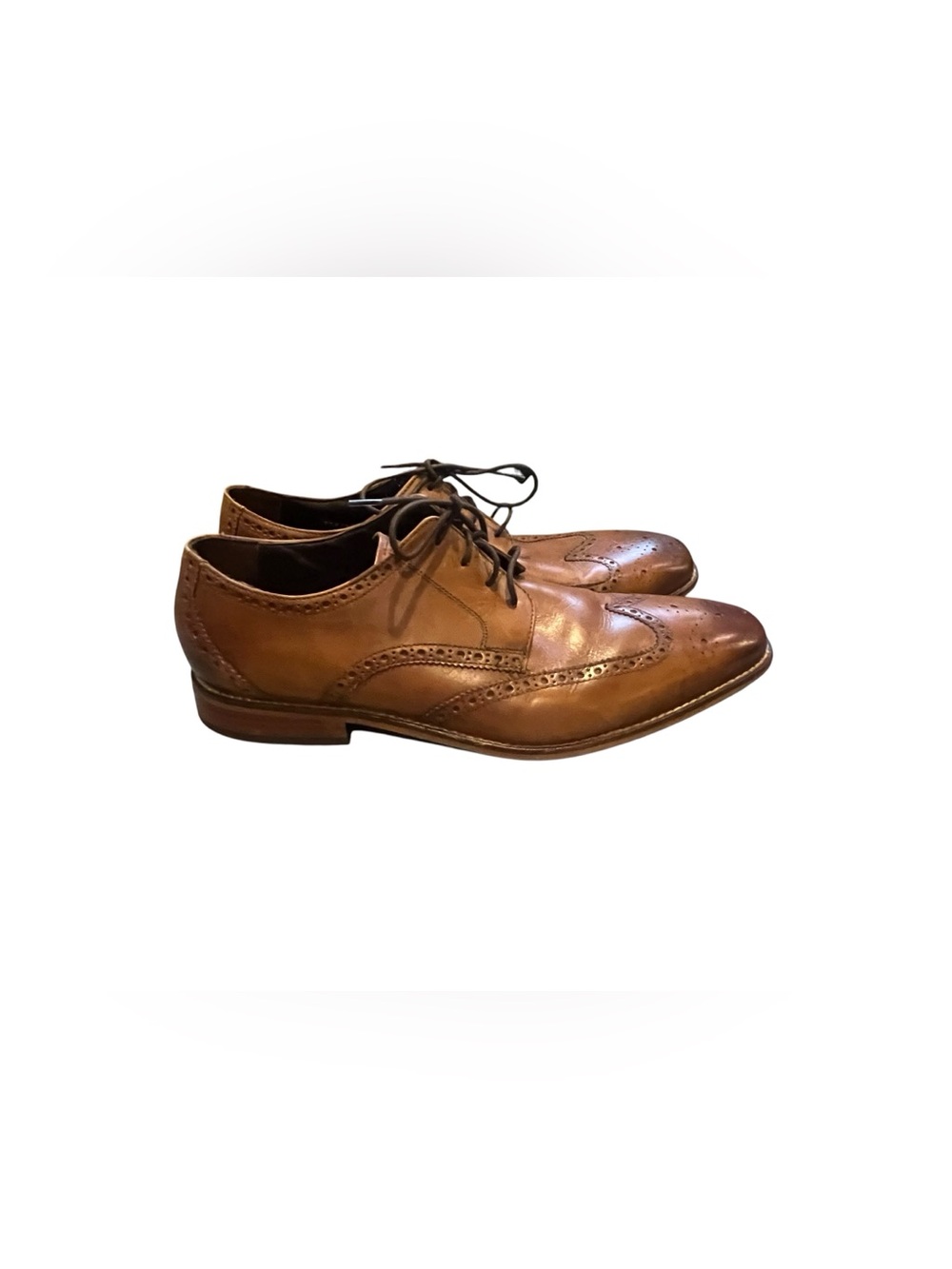 Florsheim Brown Leather Wingtip Derby Oxfords